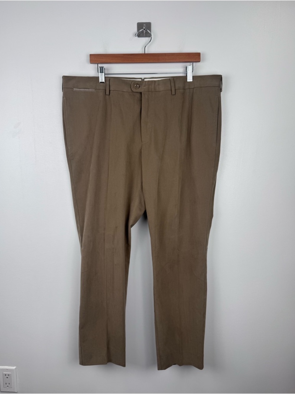 Loro Piana Men Cotton Brown Trouser Pant IT 58